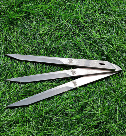 Throwing Knives Set, 10" Full Tang Stainless Steel, 0.236" Thickness, Well-Balanced,for Recreation & Competition Shadow  THRWCLUB