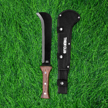 17.2” Billhook Sickle Machetes Saw, Wood with No-Slip Wood Handle and Nylon Sheath, Gardening Survival , Camping, Hunting,Yard Bushcraft